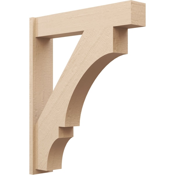 Ekena Millwork 7 1/2-in W x 36-in D x 44-in H Balboa Block Rough Cedar Woodgrain TimberThane Outlooker, Primed Tan OUTUR075X36X44BOA44RCPR - main